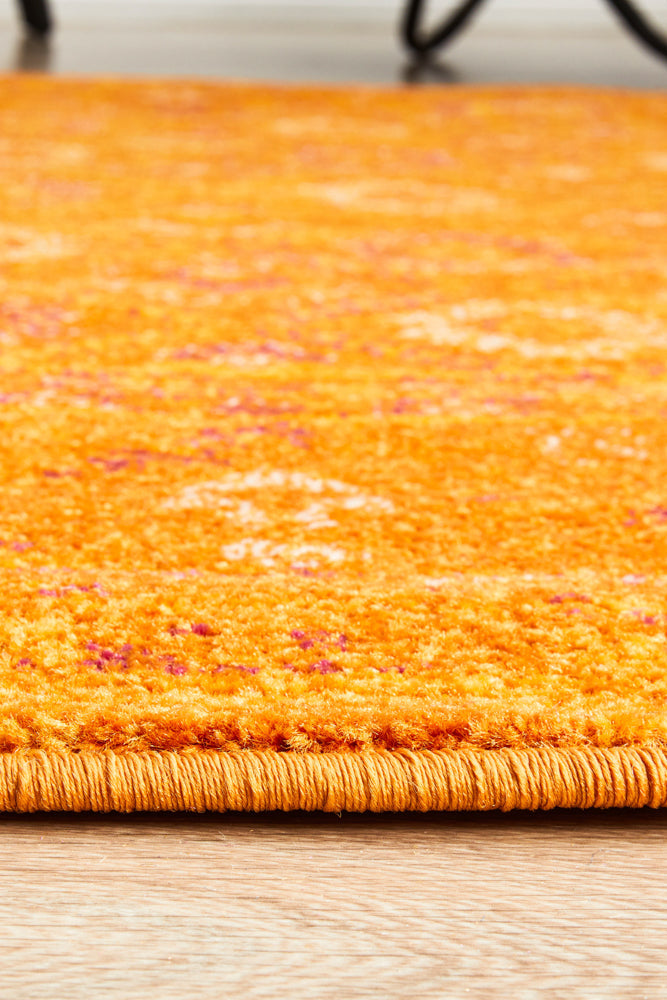Radiance 444 Burnt Orange Round Rug Rug Culture