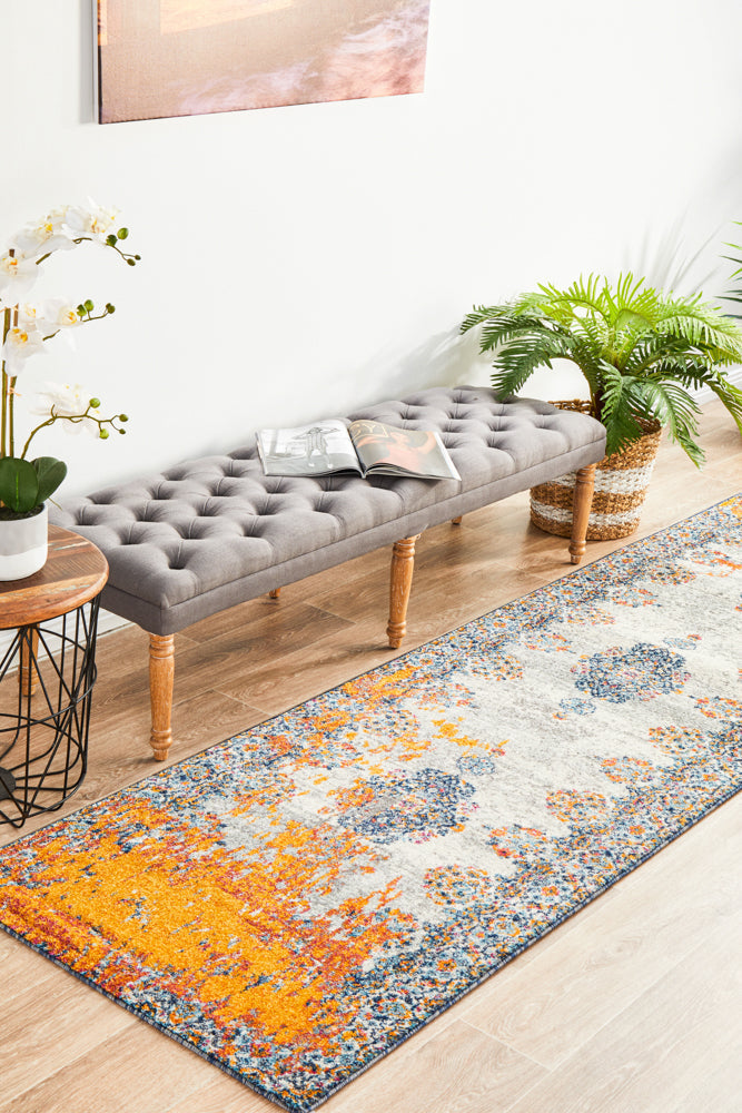 Radiance 555 Bone Runner Rug Rug Culture