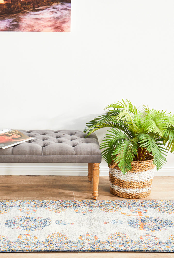 Radiance 555 Bone Runner Rug Rug Culture