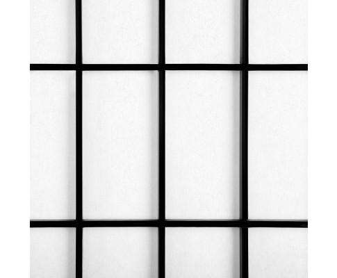 6 Panel Room Divider Privacy Screen Foldable Pine Wood Stand - Black Artiss