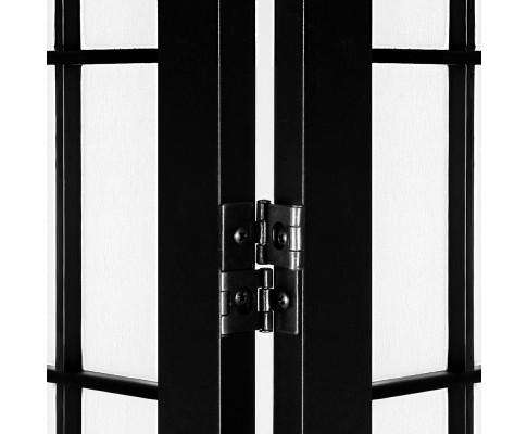 6 Panel Room Divider Screen Privacy Dividers Pine Wood Stand - Black Artiss