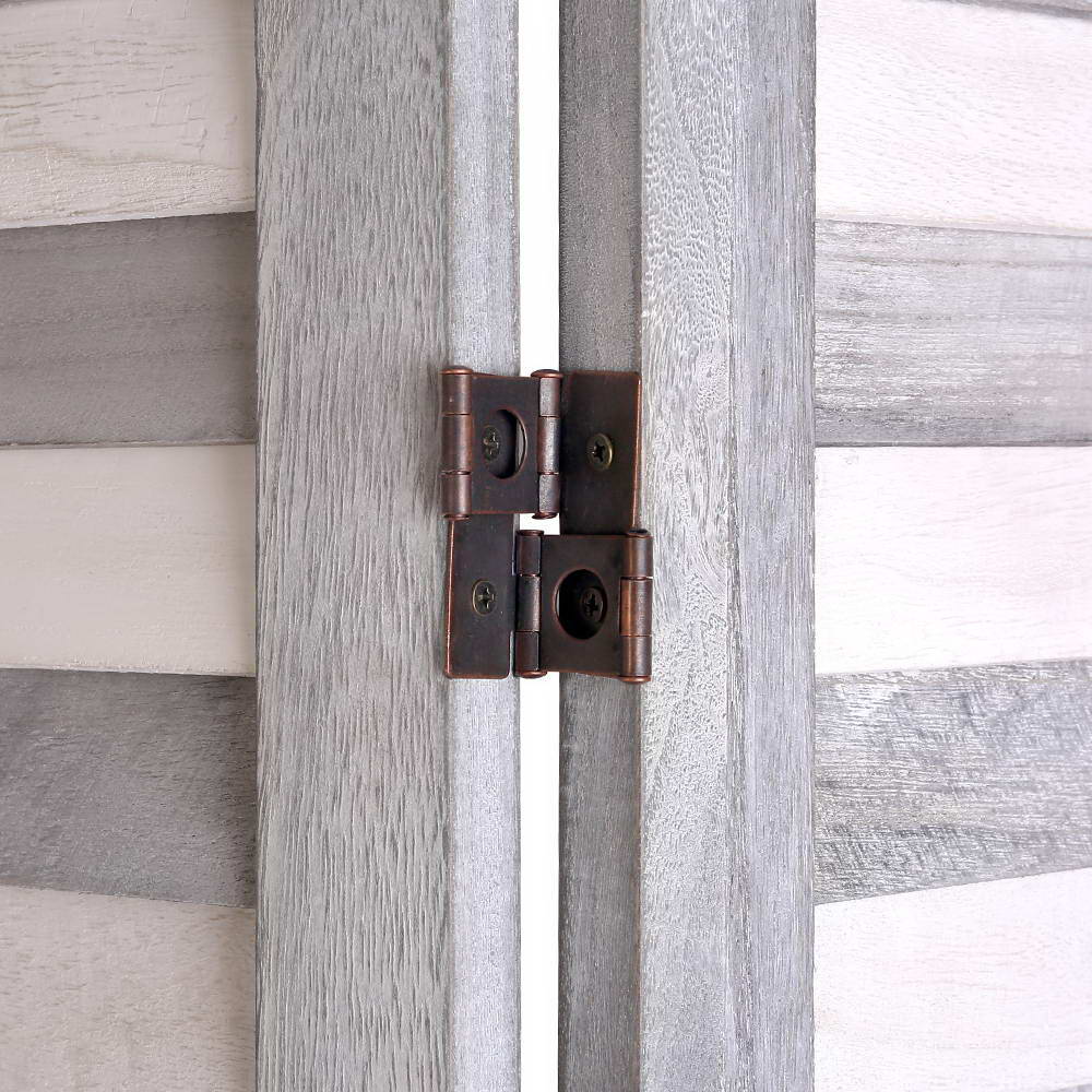 6 Panel Room Divider Privacy Screen Foldable Wood Stand Grey Artiss