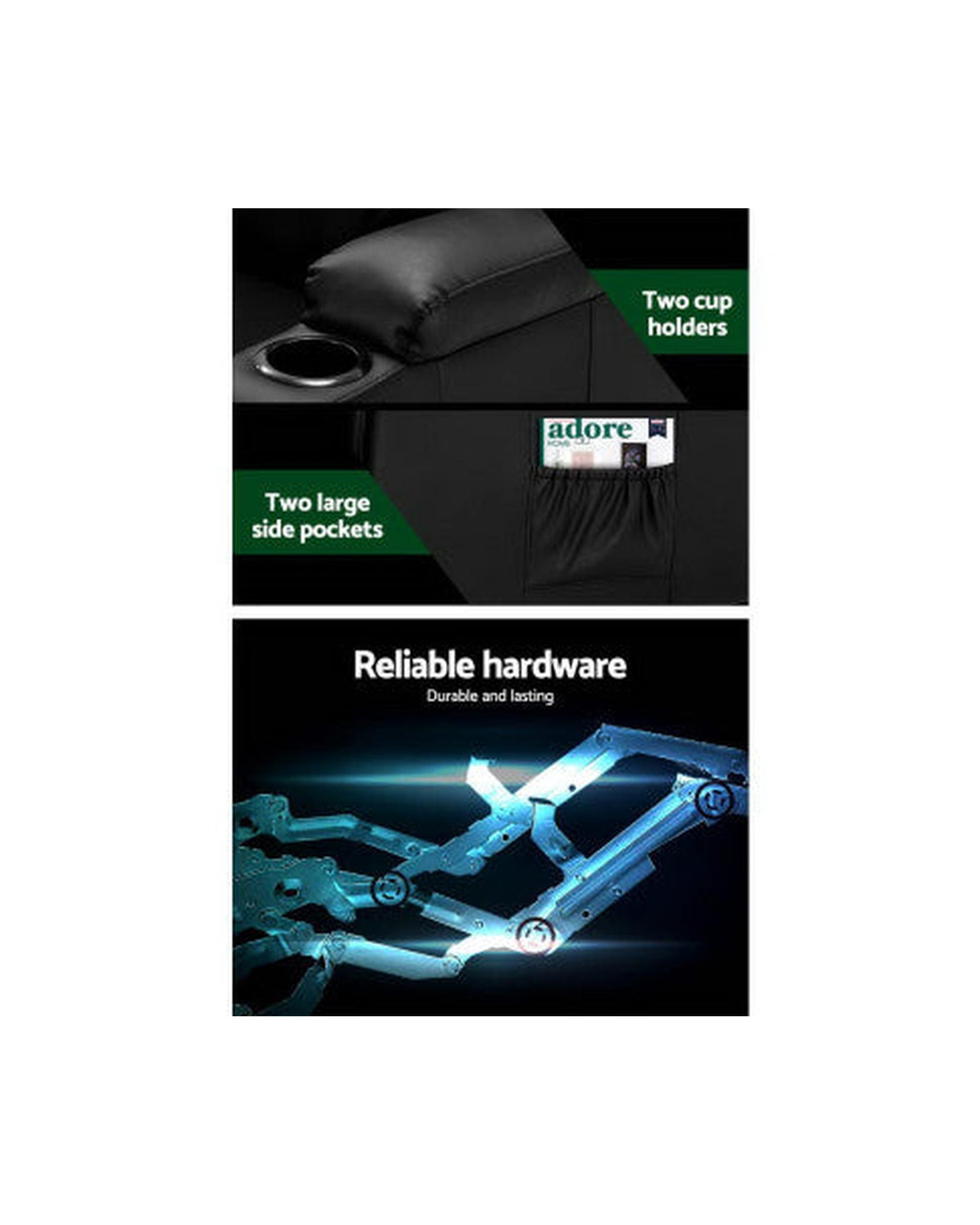 Electric Massage Chair Recliner Luxury Lounge Sofa Armchair Heat Leather Artiss