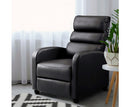 Luxury Recliner Chair Chairs Lounge Armchair Sofa Leather Cover Brown Artiss