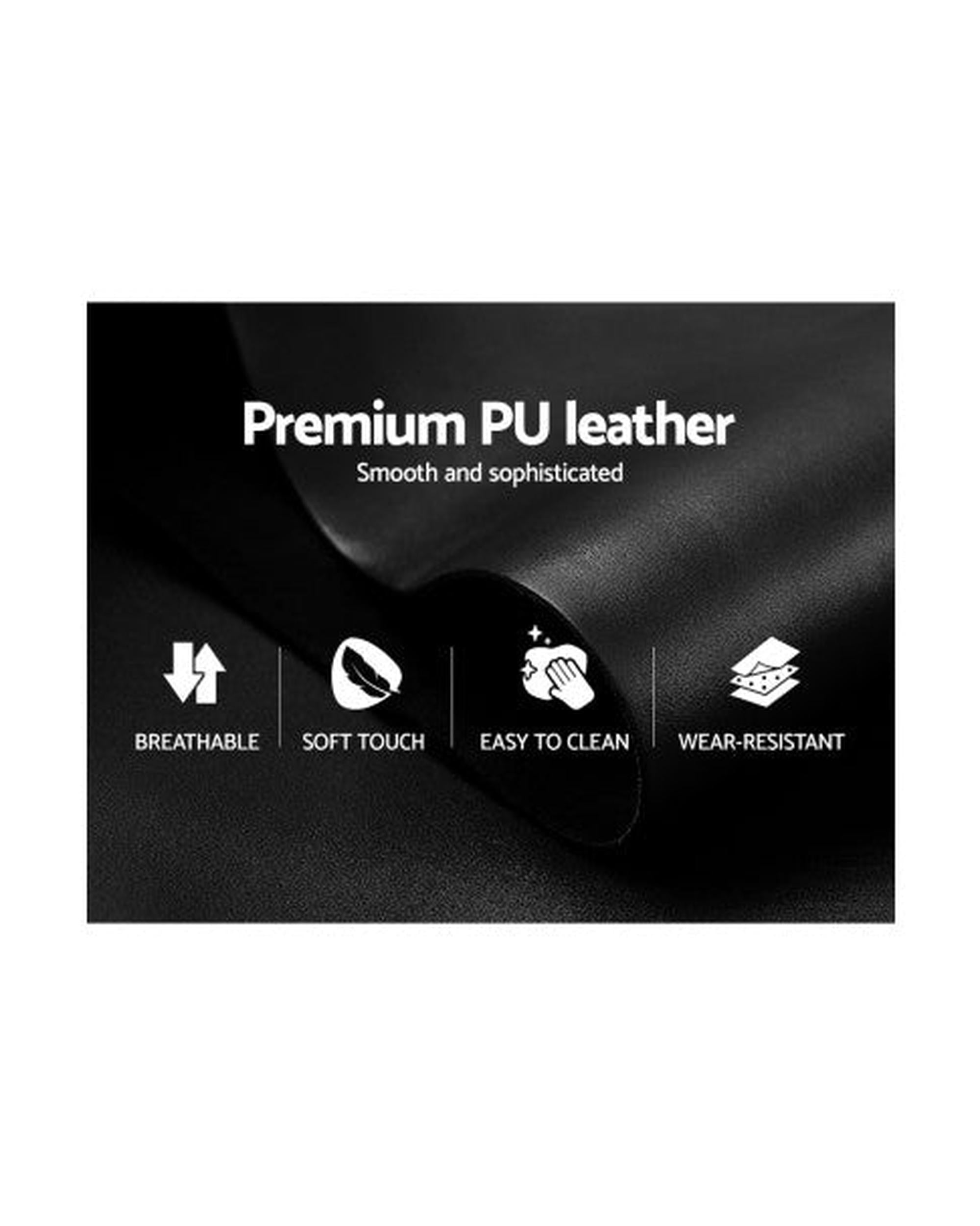 Recliner Chair Armchair Luxury Single Lounge Sofa Couch Leather Black Artiss