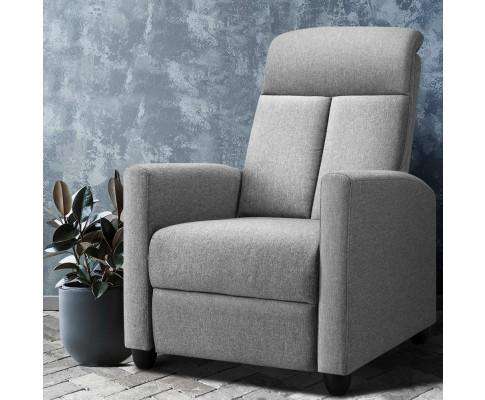 Recliner Chair Luxury Lounge Sofa Single Armchair Padded Accent Chairs Artiss