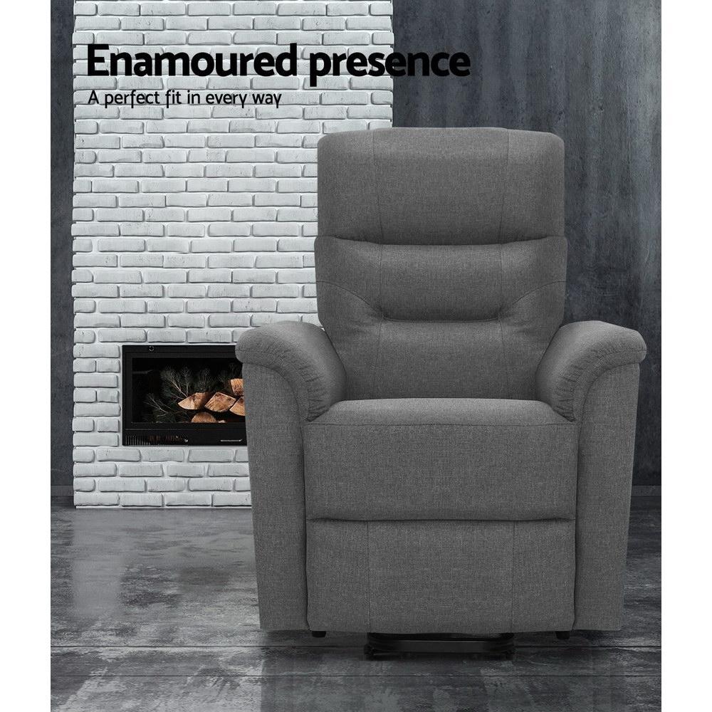Recliner Lift Chair Adjustable Armchair Luxury Lounge Padded Sofa Single Artiss