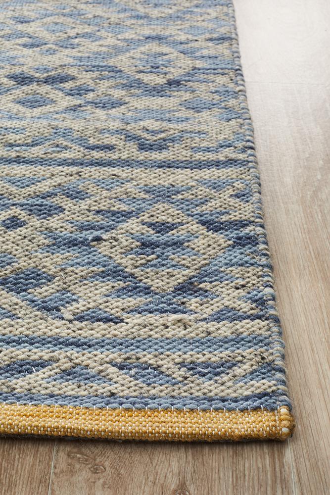 Relic Harvey Blue Natural Rug Rug Culture