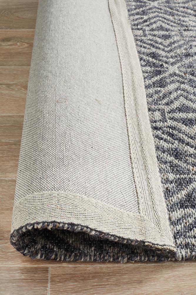 Relic Sammy Graphite Cobolt Rug Rug Culture
