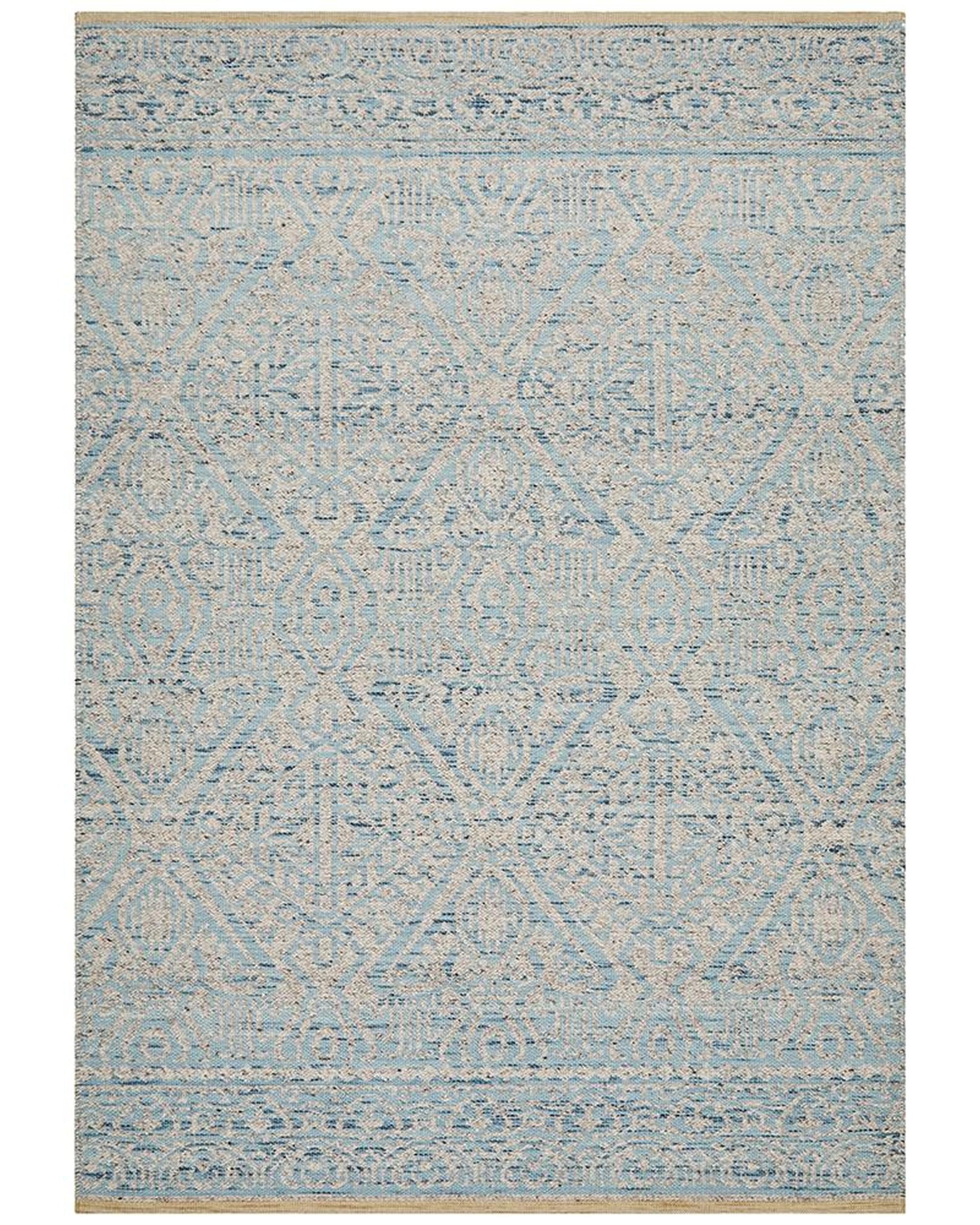 Relic Hunter Blue Grey Rug Rug Culture