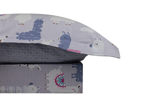 Odyysey Living Kids Cotton Printed Quilt Cover Set - Llama Dreams Odyssey Living