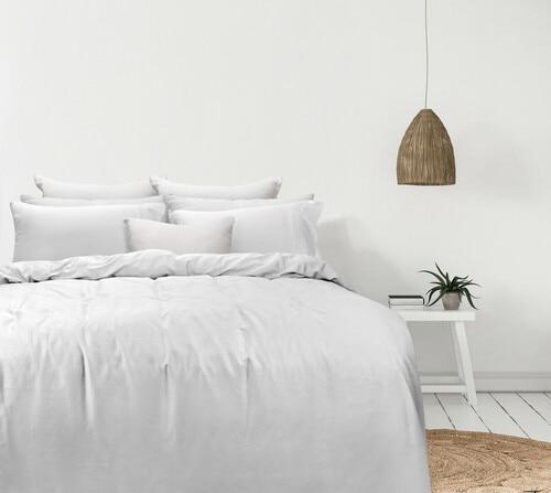 Odyysey Living Organic Cotton Quilt Cover Sets - White Odyssey Living