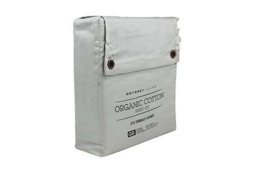 Odyssey Living Organic Cotton Sheet Sets - Silver Odyssey Living
