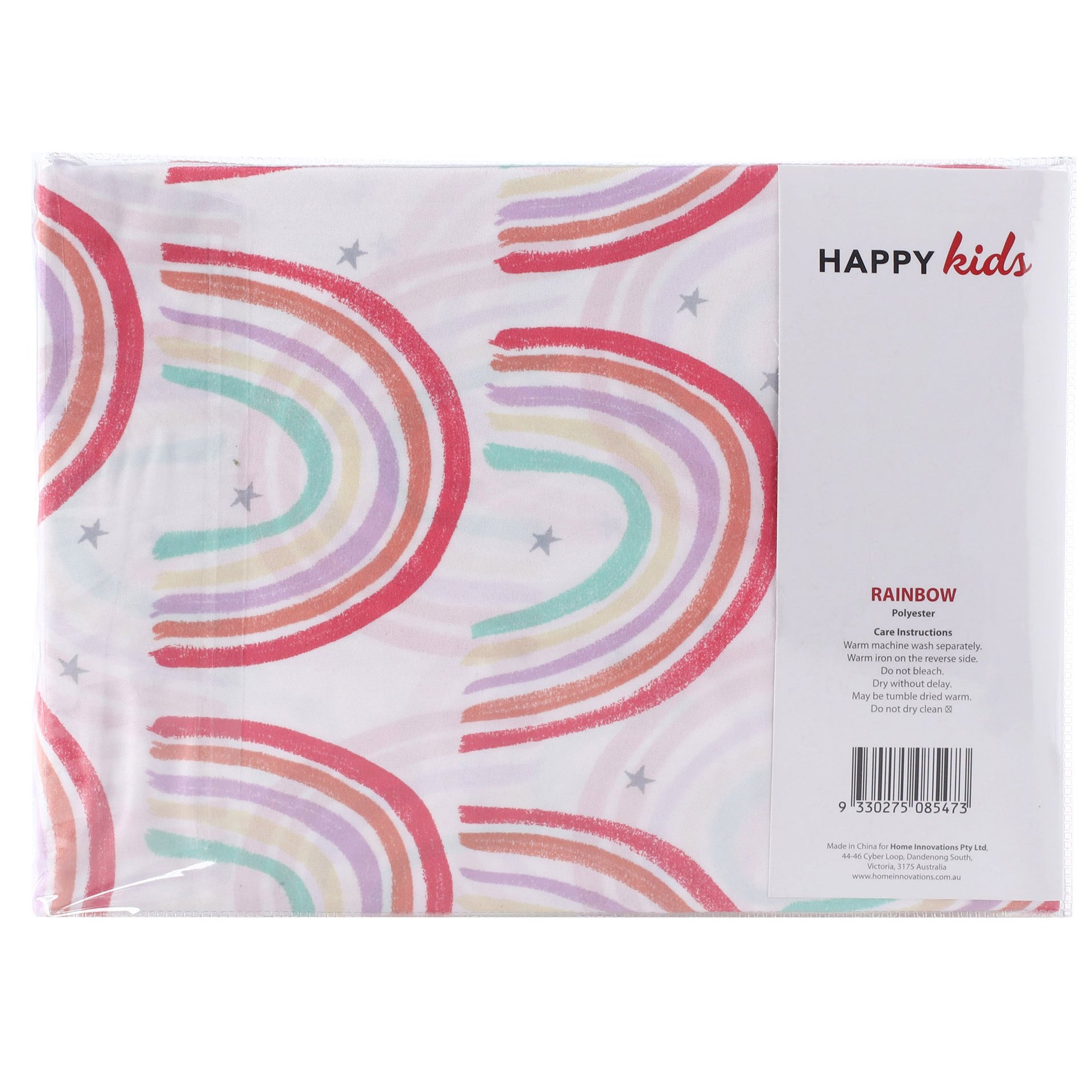 Happy Kids Rainbow Printed Microfibre Sheet Set Happy Kids Bedding