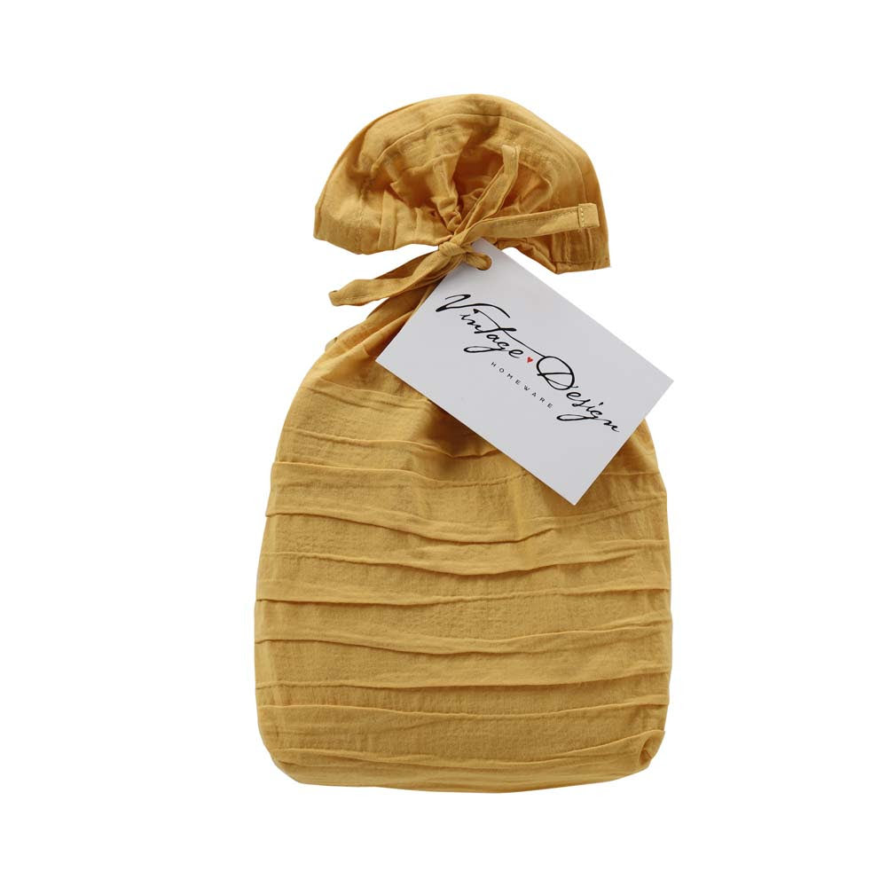 Vintage Design Malvern Cotton Quilt Cover Set - Ochre Vintage Design