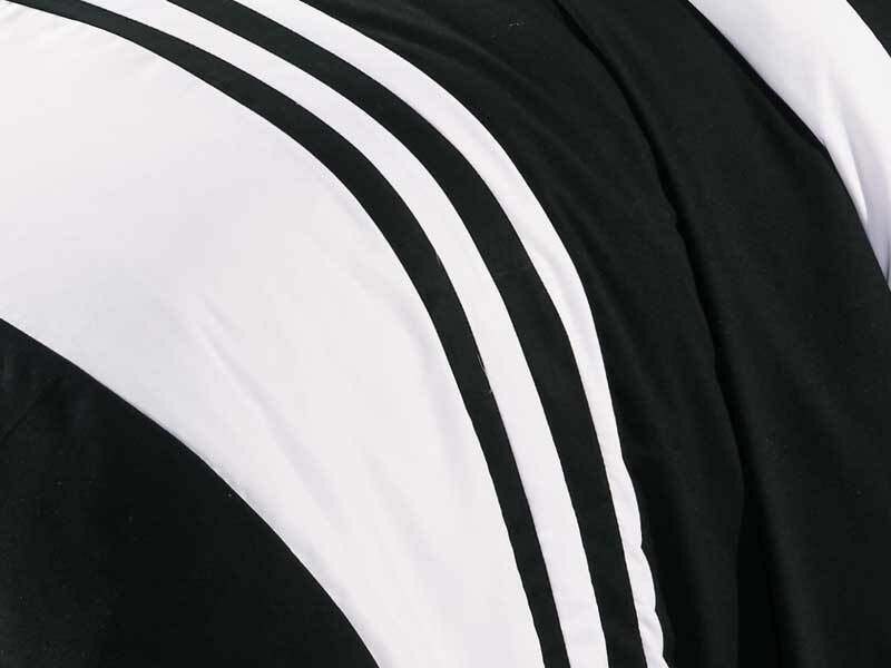 Luxton Rossier Black White Striped Quilt Cover Set Luxton