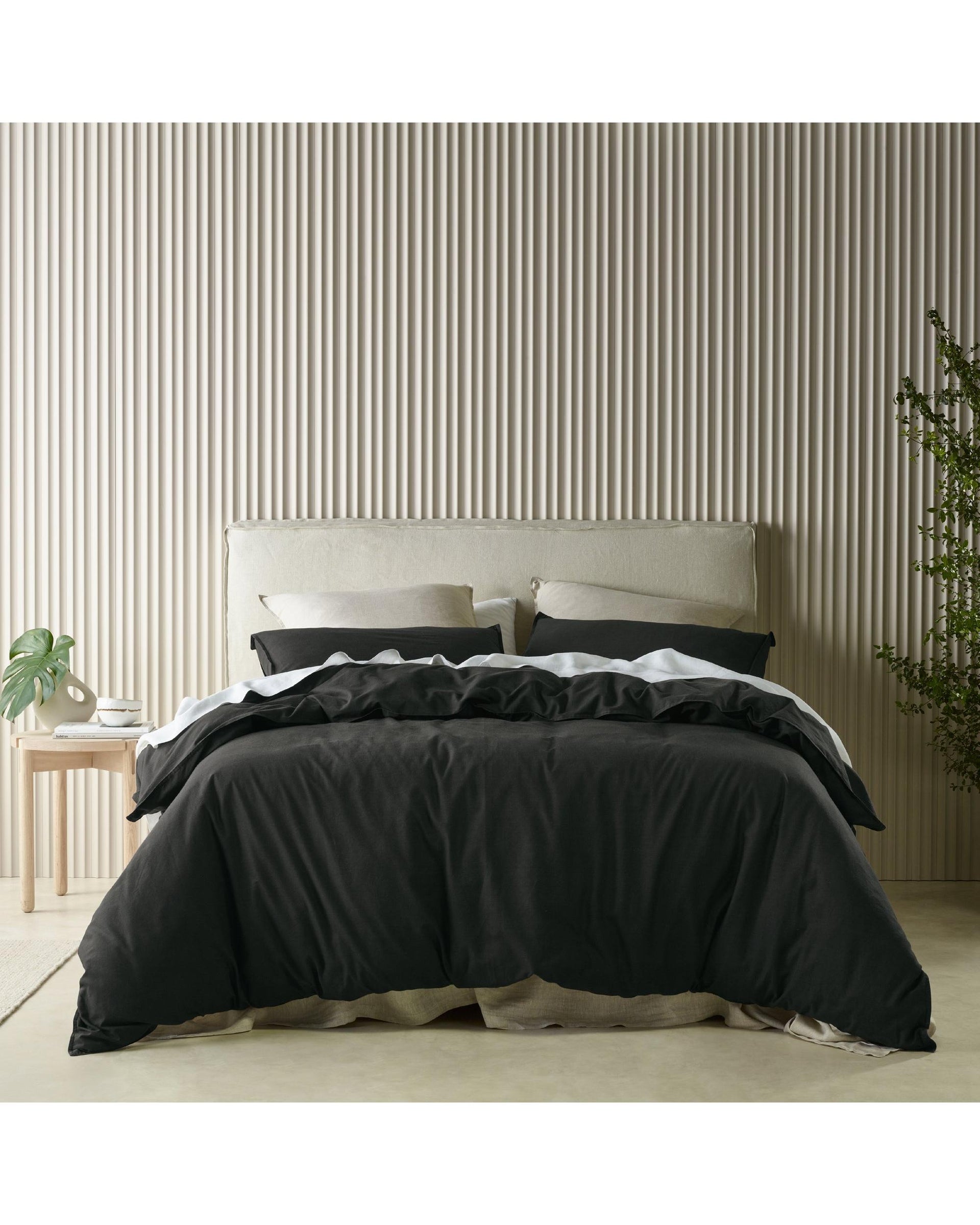 Bianca Bedding Acacia Charcoal Quilt Cover Set Bianca Bedding