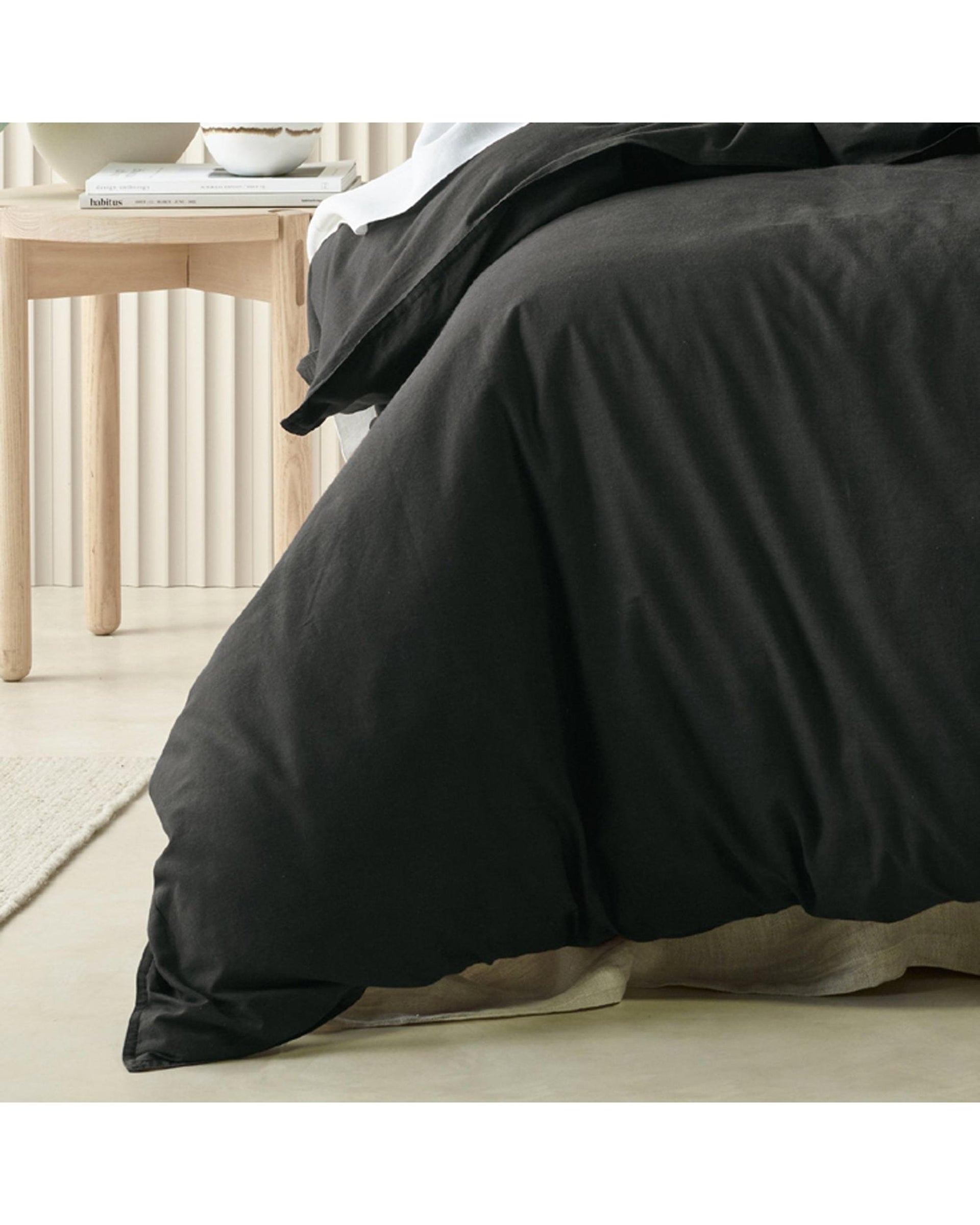 Bianca Bedding Acacia Charcoal Quilt Cover Set Bianca Bedding