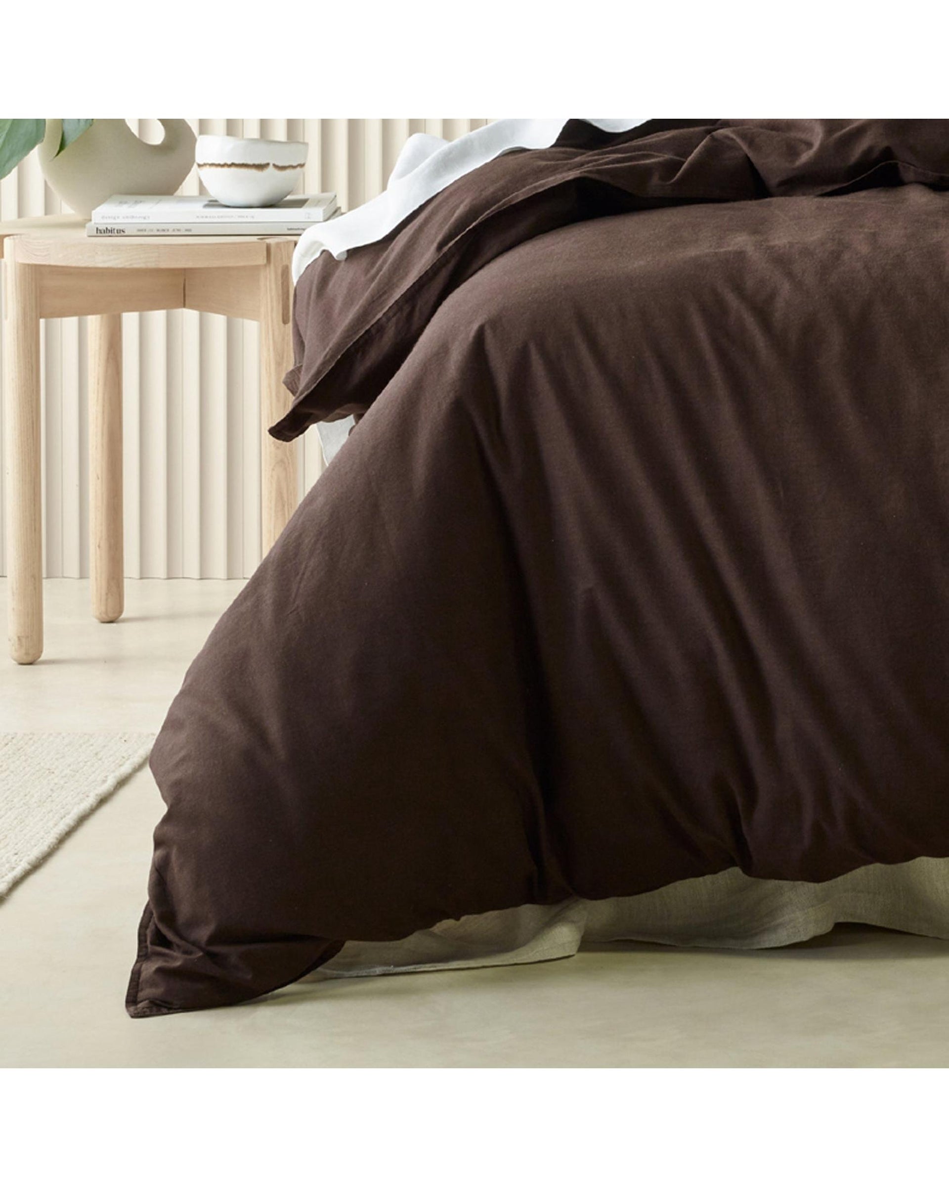 Bianca Bedding Acacia Chocolate Quilt Cover Set Bianca Bedding