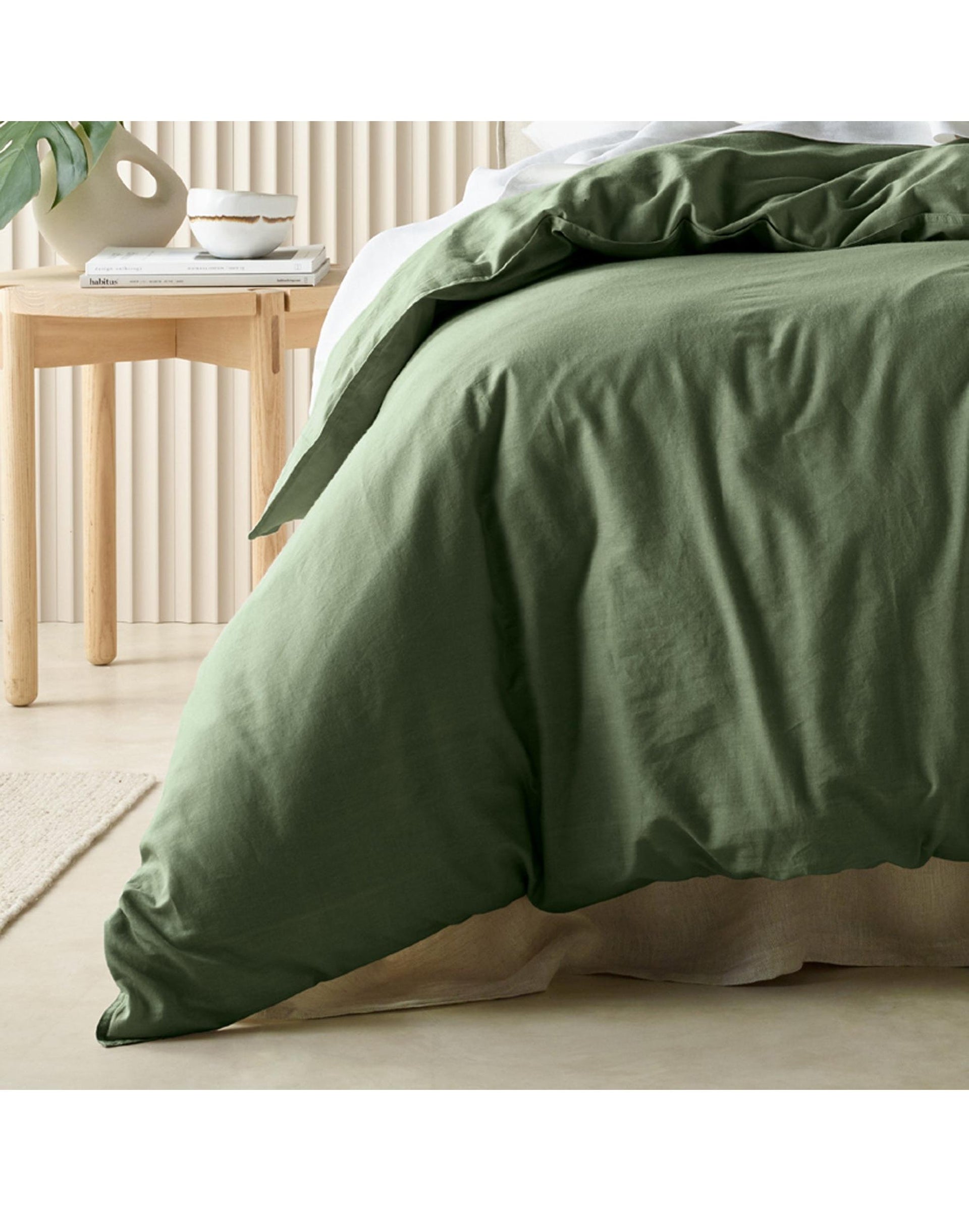 Bianca Bedding Acacia Olive Quilt Cover Set Bianca Bedding