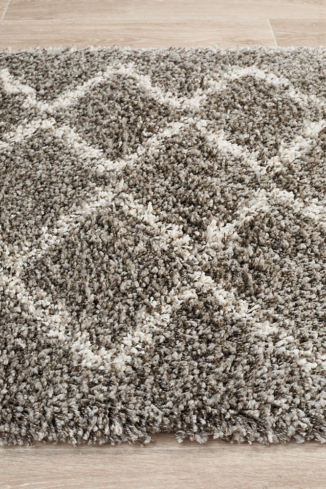 Saffron 11 Grey Runner Rug Rug Culture