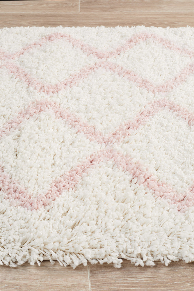Saffron 11 Pink Runner Rug Rug Culture