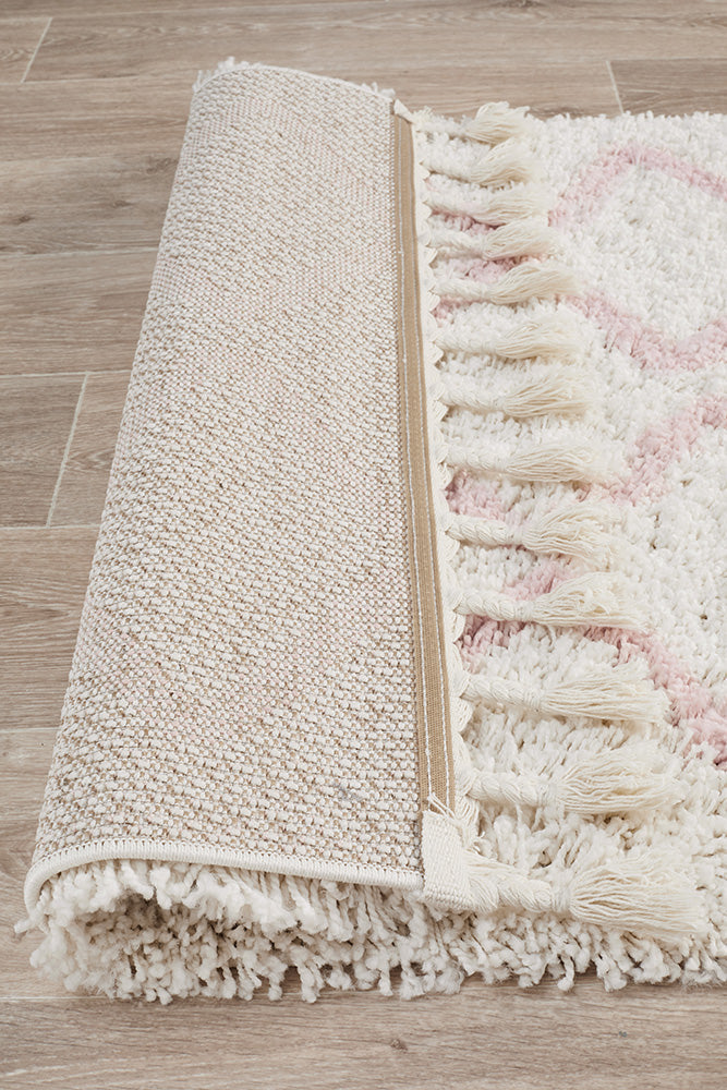 Saffron 11 Pink Runner Rug Rug Culture