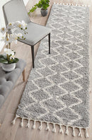 Saffron 11 Silver Runner Rug Rug Culture
