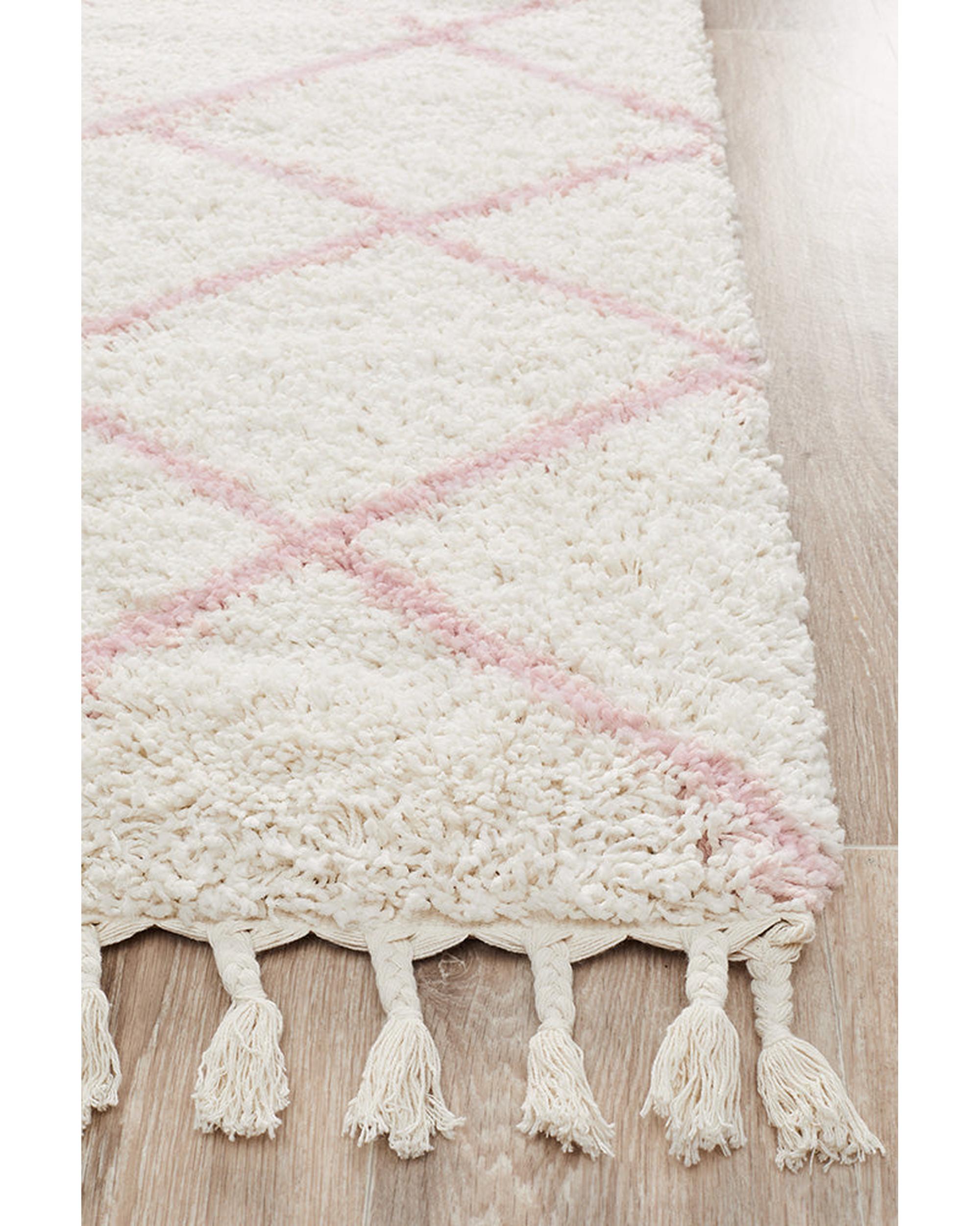Saffron 22 Pink Runner Rug Rug Culture