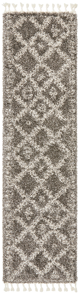 Saffron 33 Grey Runner Rug Rug Culture