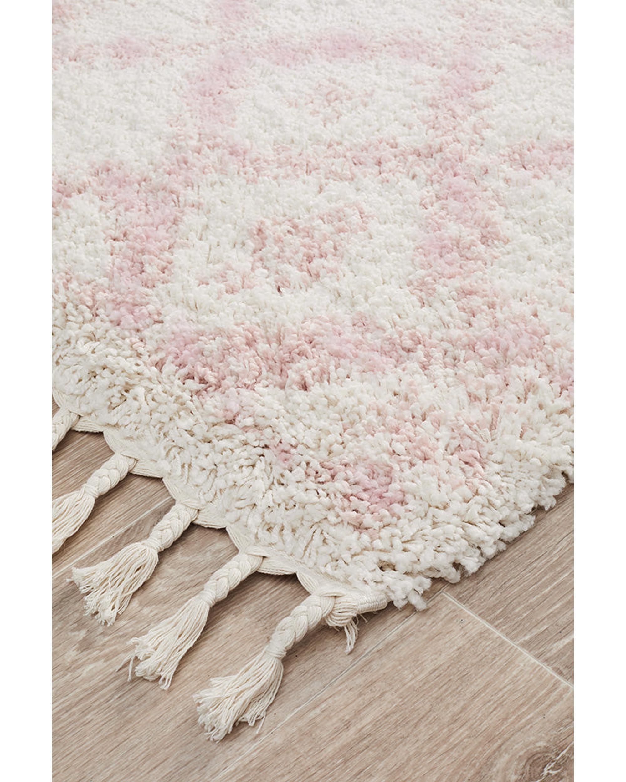 Saffron 33 Pink Runner Rug Rug Culture