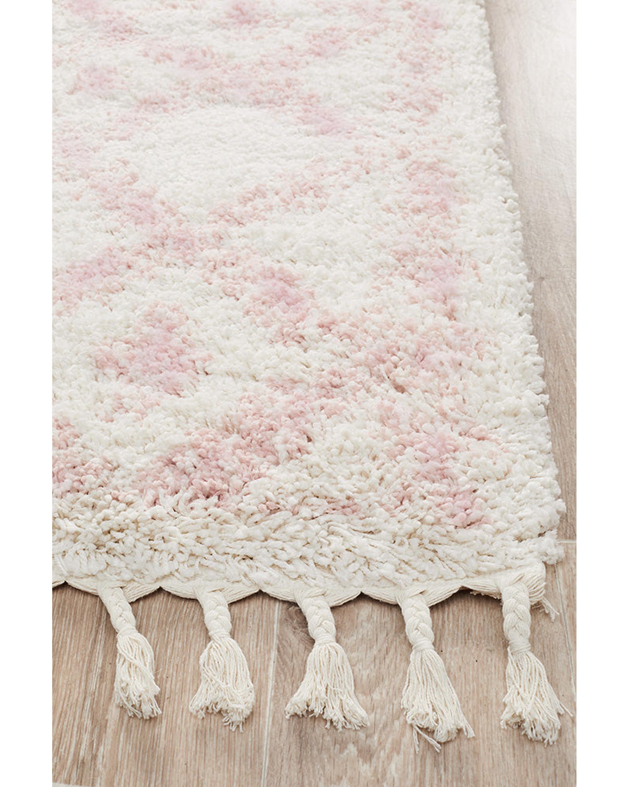 Saffron 33 Pink Runner Rug Rug Culture