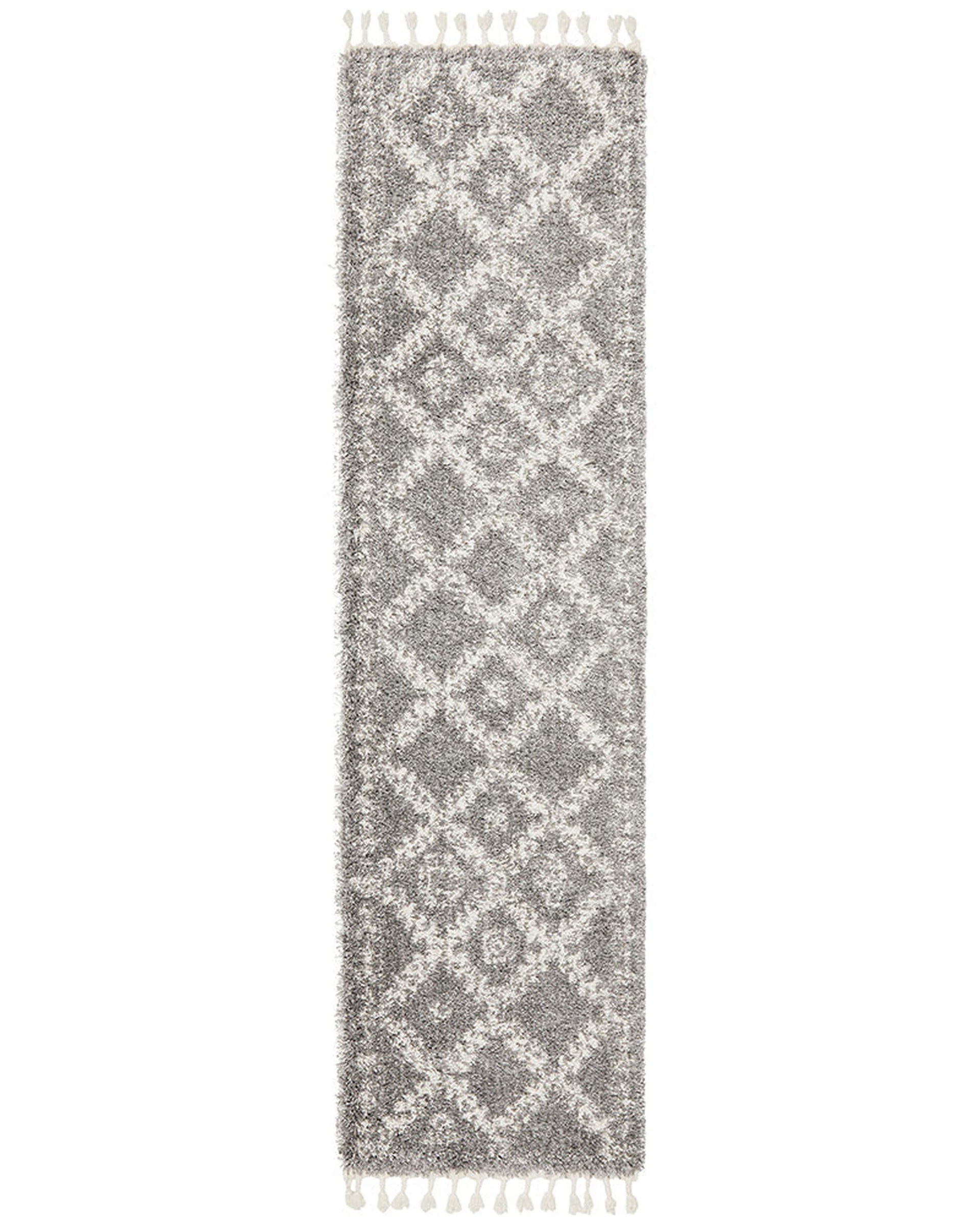 Saffron 33 Silver Runner Rug Rug Culture