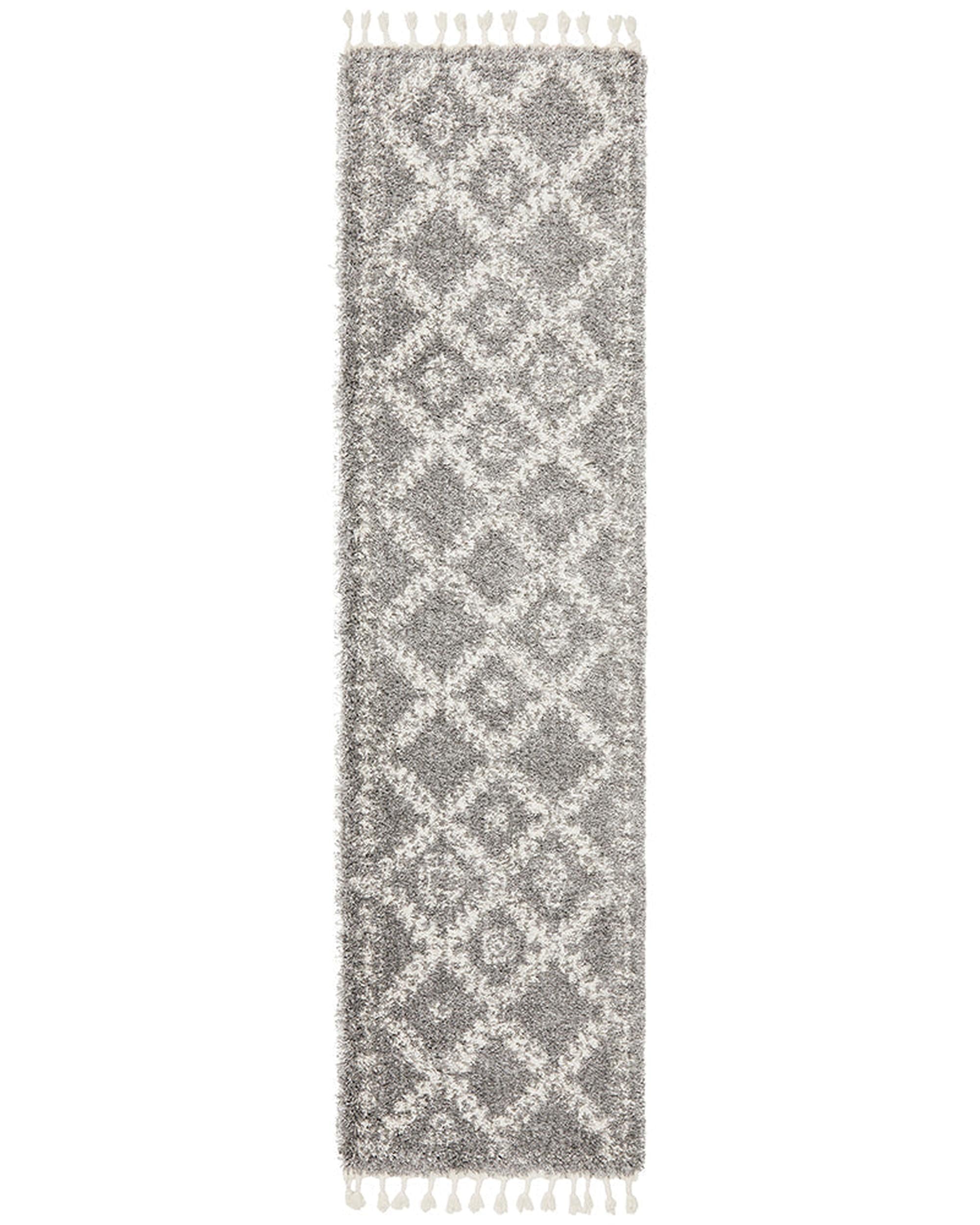 Saffron 33 Silver Runner Rug Rug Culture