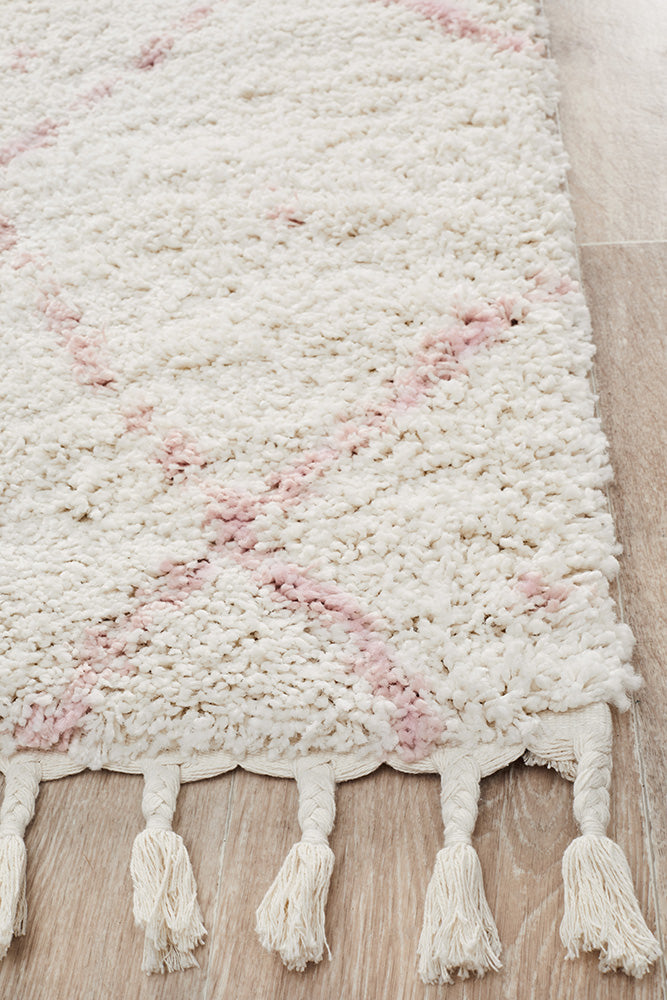 Saffron 44 Pink Runner Rug Rug Culture