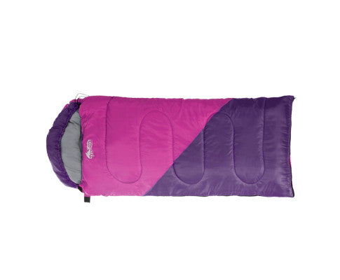 Sleeping Bag Bags Kid 172cm Camping Hiking Thermal Pink Weisshorn