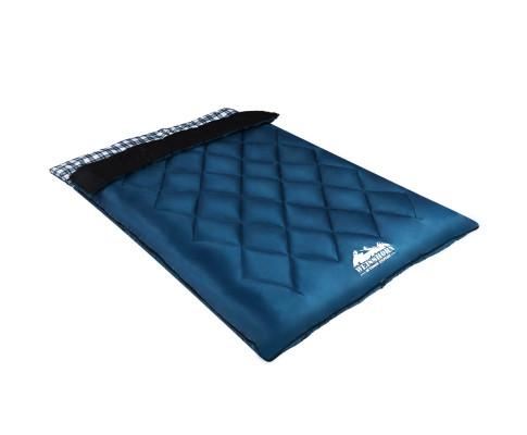 Sleeping Bag Bags Double Camping Hiking -10°C to 15°C Tent Winter Thermal Navy Weisshorn