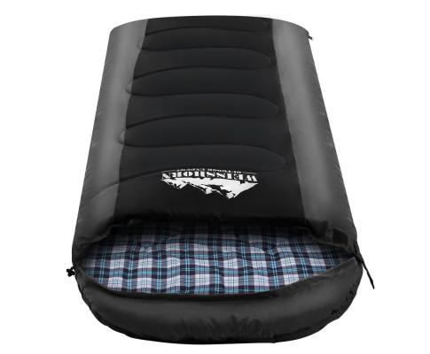 Sleeping Bag Bags Single Camping Hiking -20°C to 10°C Tent Winter Thermal Grey Weisshorn