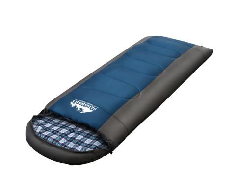 Sleeping Bag Bags Single Camping Hiking -20°C to 10°C Tent Winter Thermal Navy Weisshorn