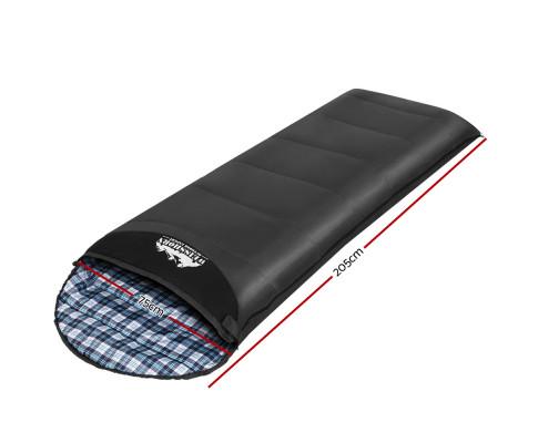 Sleeping Bag Single Camping Hiking Winter Thermal Grey Weisshorn