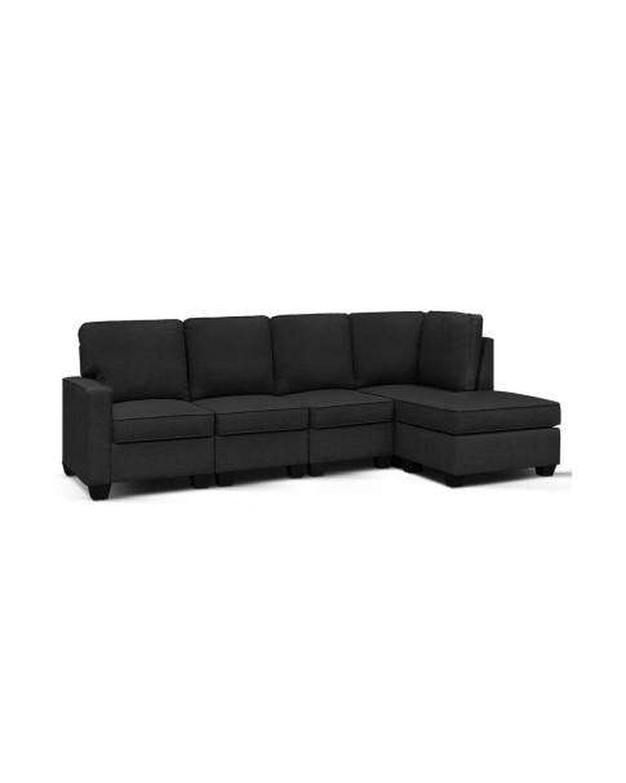 Sofa Lounge Set 5 Seater Modular Chaise Chair Suite Couch Dark Grey Artiss