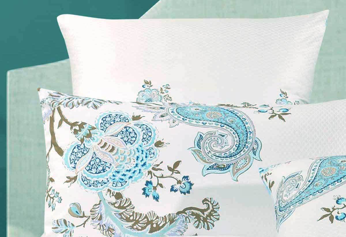 Luxton Blue Paisley Cotton Quilt Cover Set Luxton