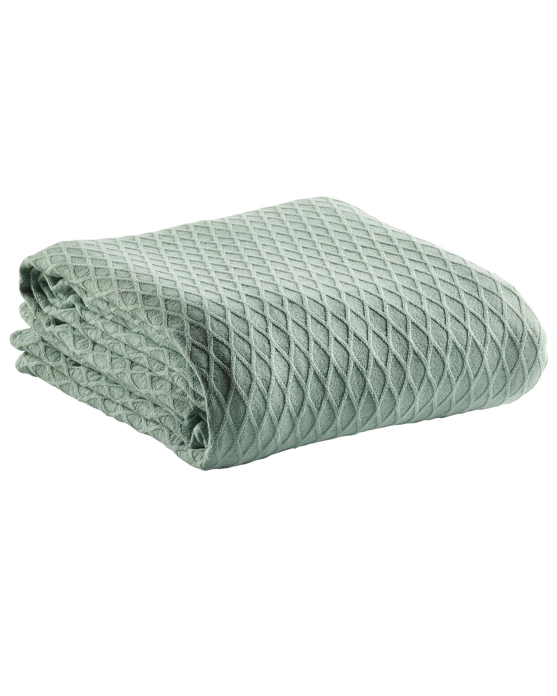 Bianca GOSFORD COTTON BLANKET SAGE Bianca Bedding