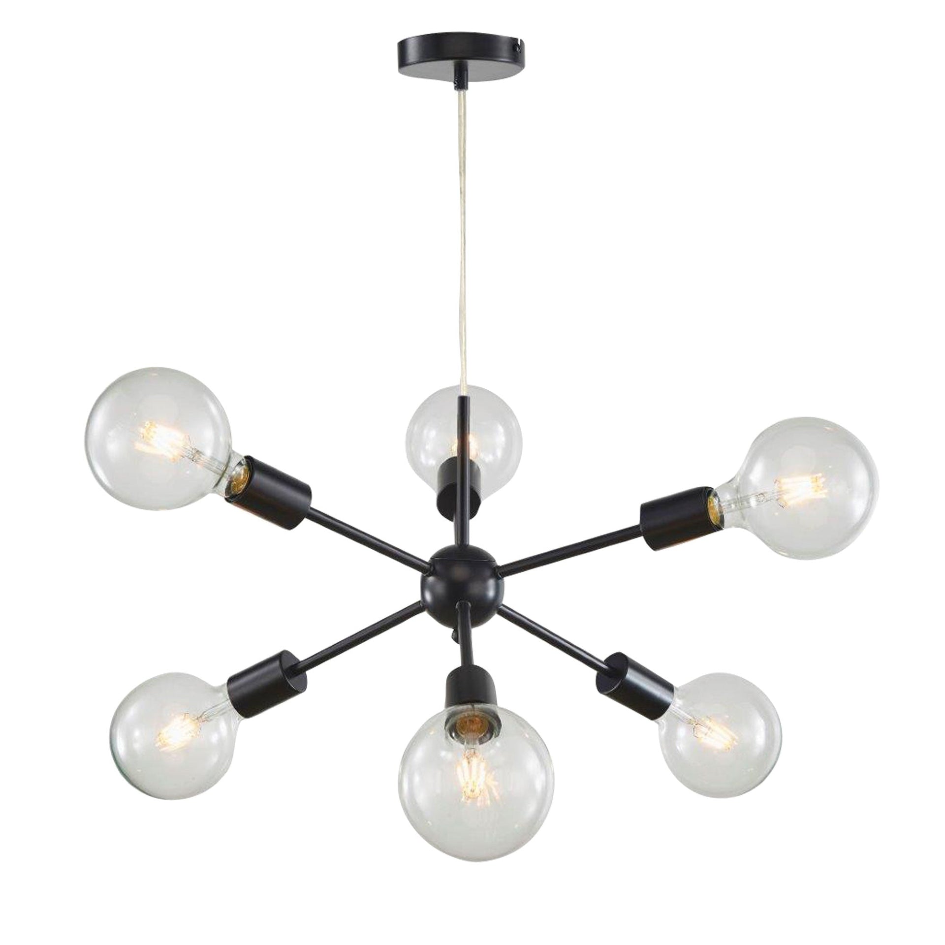 SPUTNIK.6 6-light Groovy Satellite Pendant Oriel Lighting