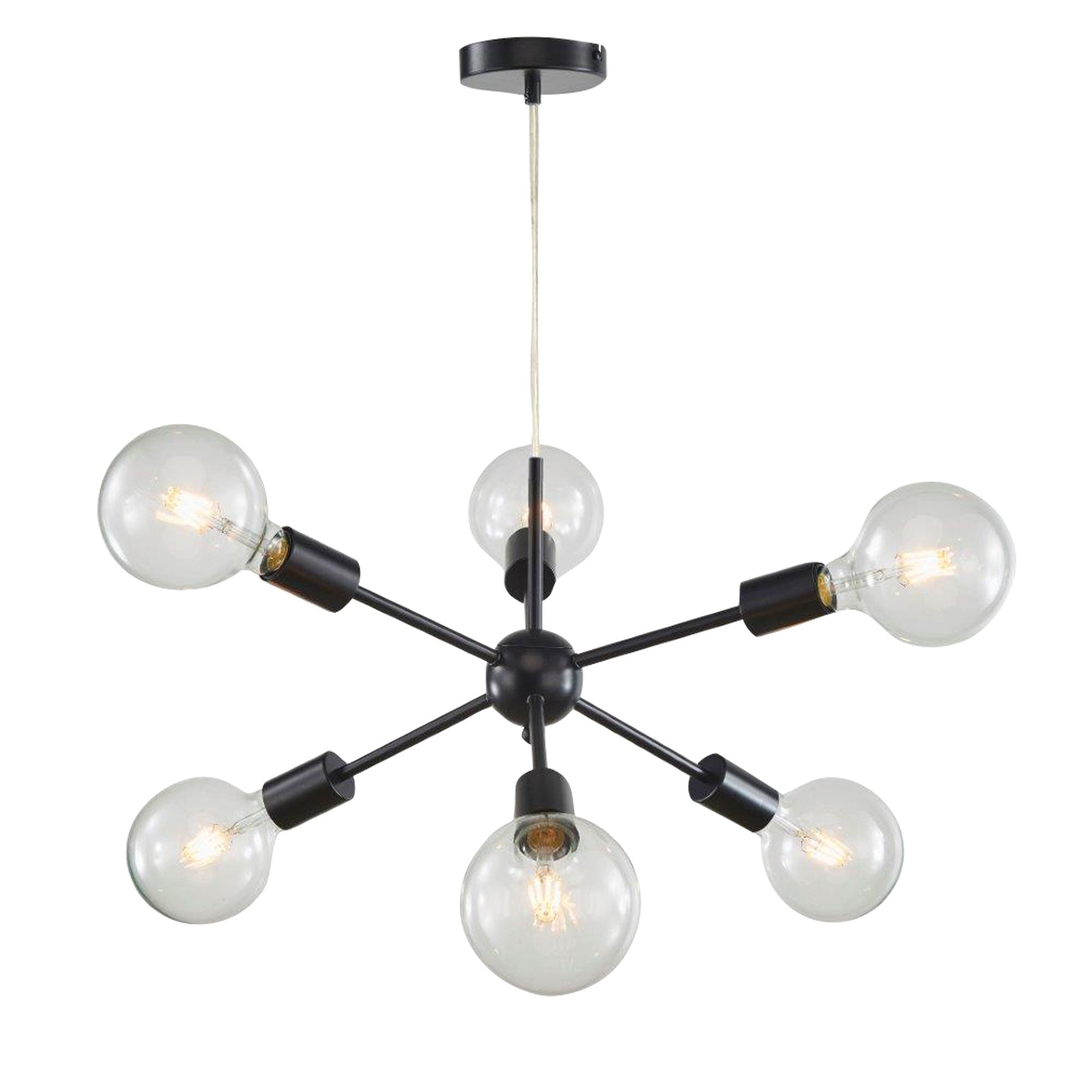 SPUTNIK.6 6-light Groovy Satellite Pendant Oriel Lighting