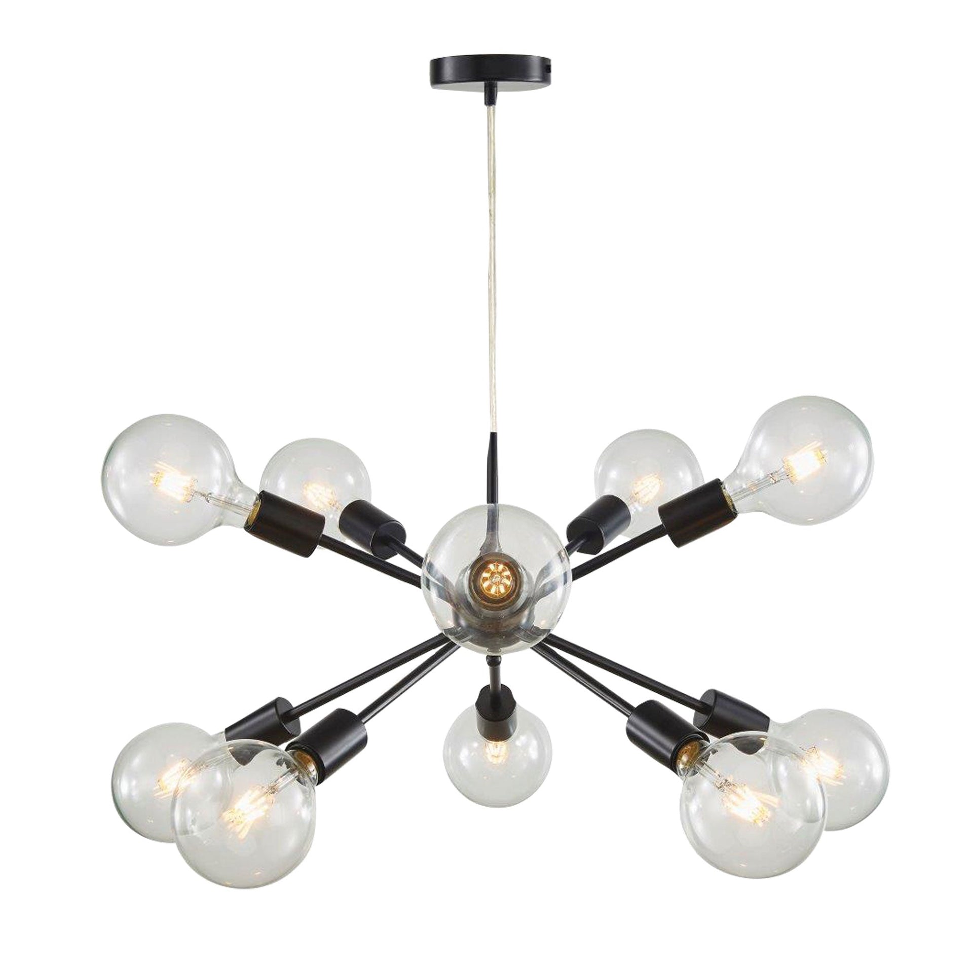 SPUTNIK.10 10-light Groovy Satellite Pendant Oriel Lighting