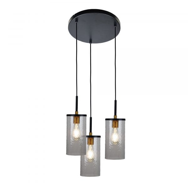 RAYMONT 3 Light Multi Drop Pendant Oriel Lighting