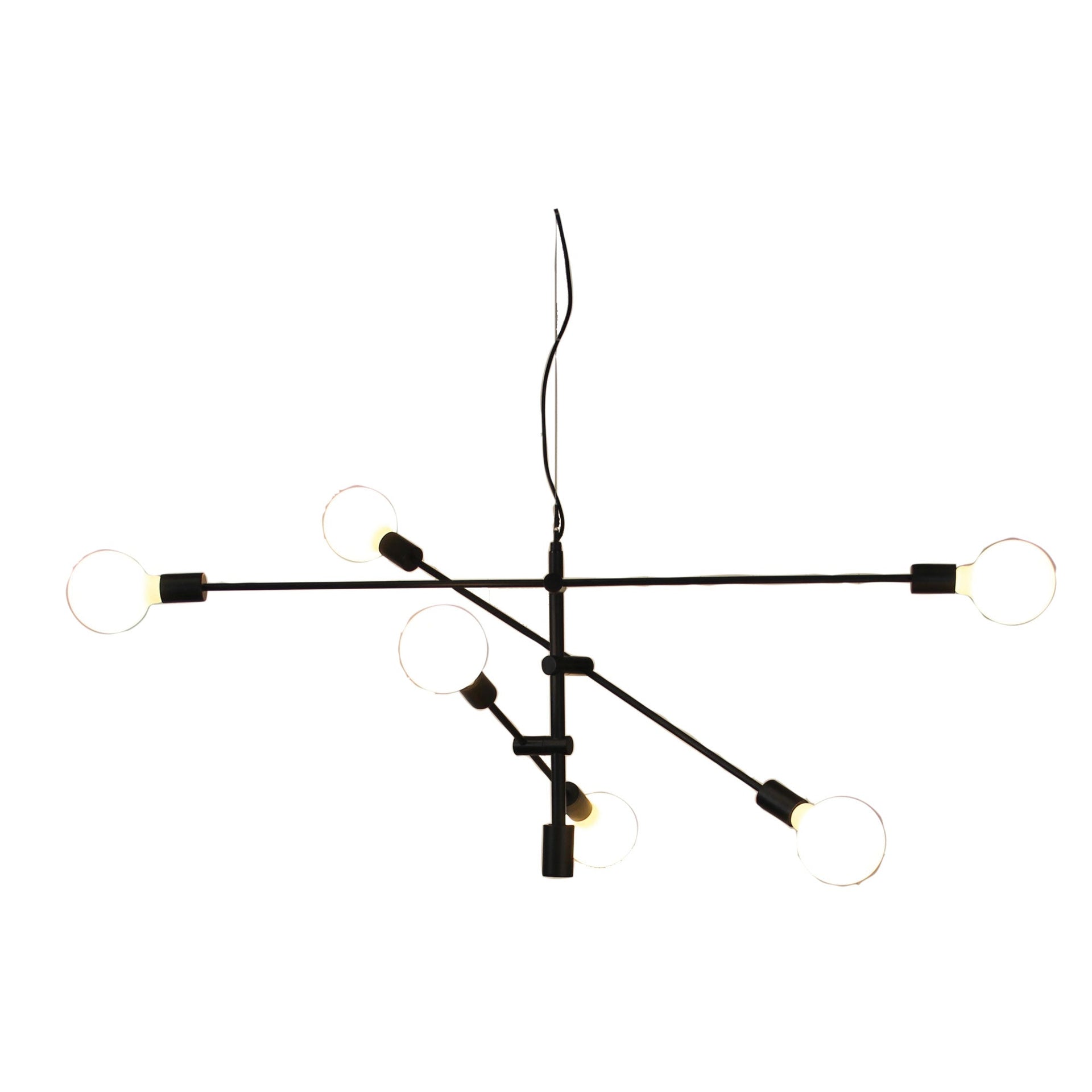 CHELSEA.120 Black Large Contemporary Pendant Oriel Lighting