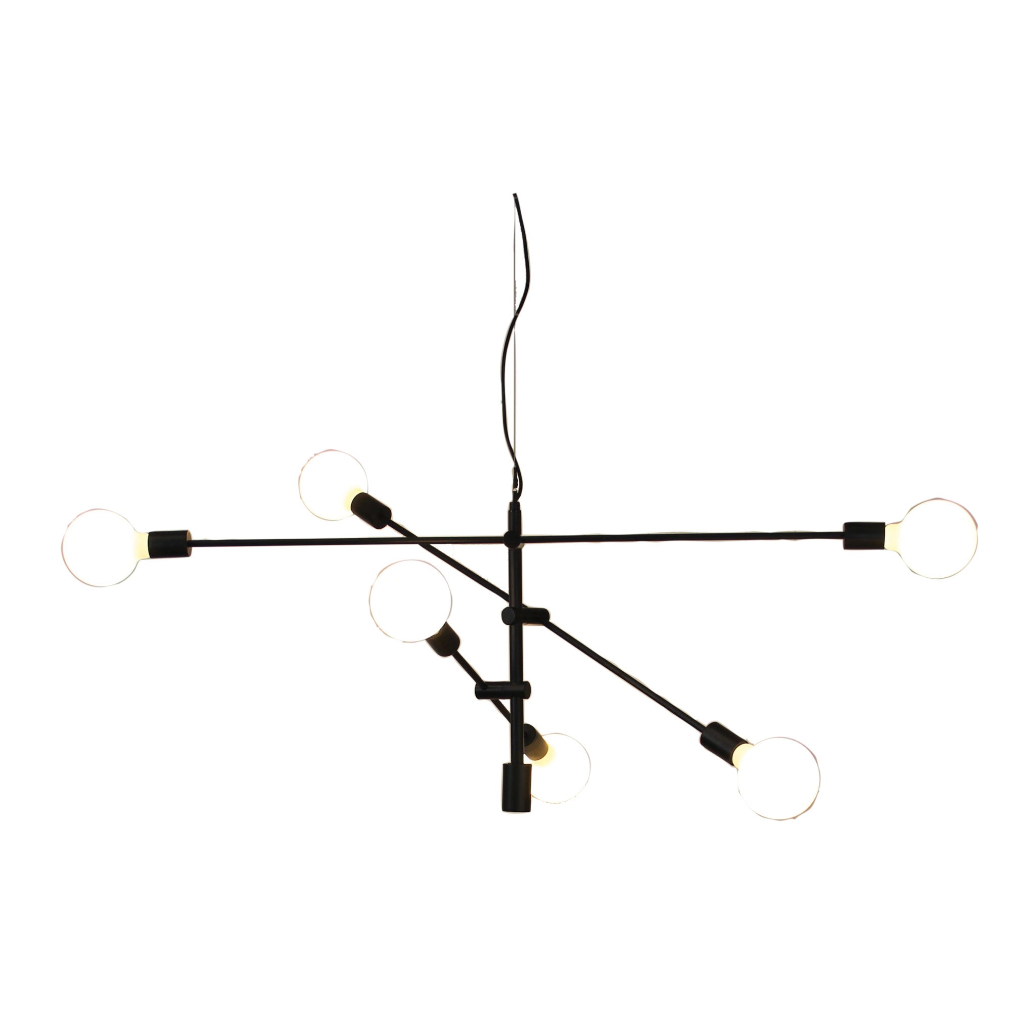 CHELSEA.120 Black Large Contemporary Pendant Oriel Lighting