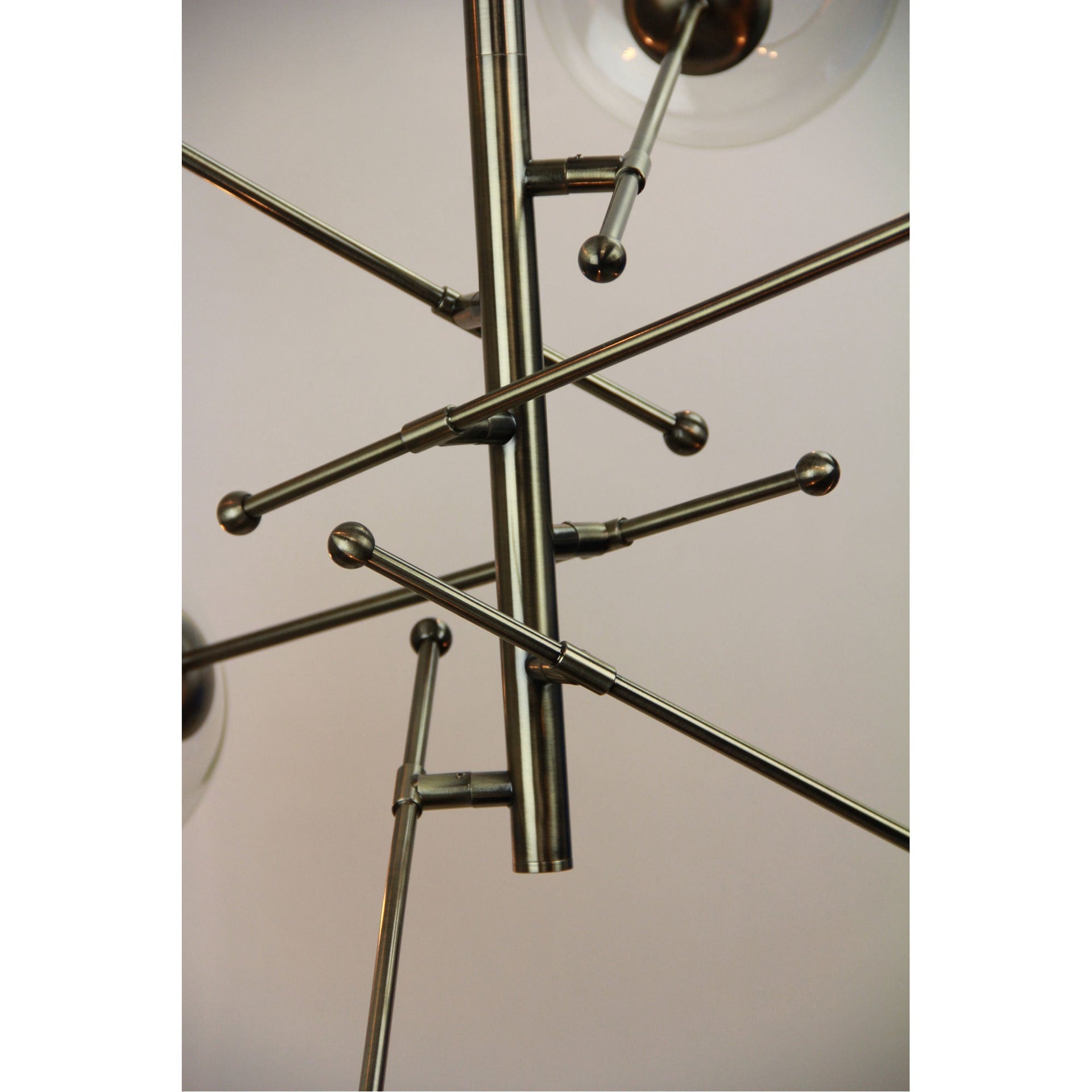 RIPLEY.6 6-Light Satellite Pendant Antique Brass Oriel Lighting